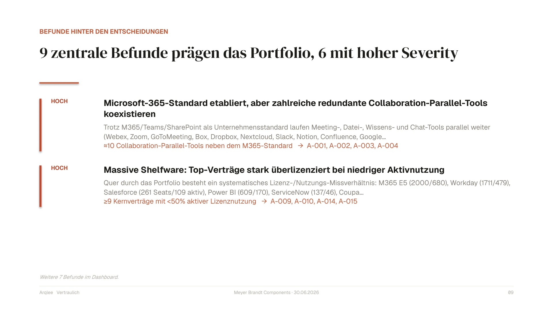 Befunde hinter den Entscheidungen